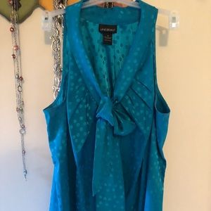 Lane Bryant size 20 sleeveless green blouse